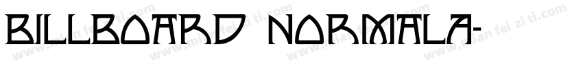 Billboard NormalA字体转换